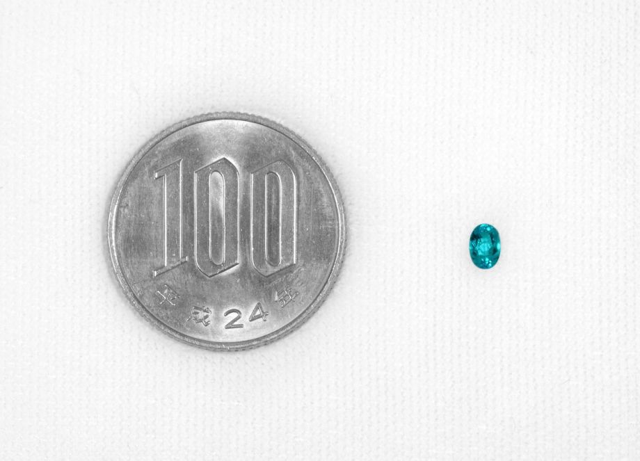 ブラジル産バターリャ鉱山パライバトルマリン0.171ct(中央宝石研究所宝石鑑別書付)
