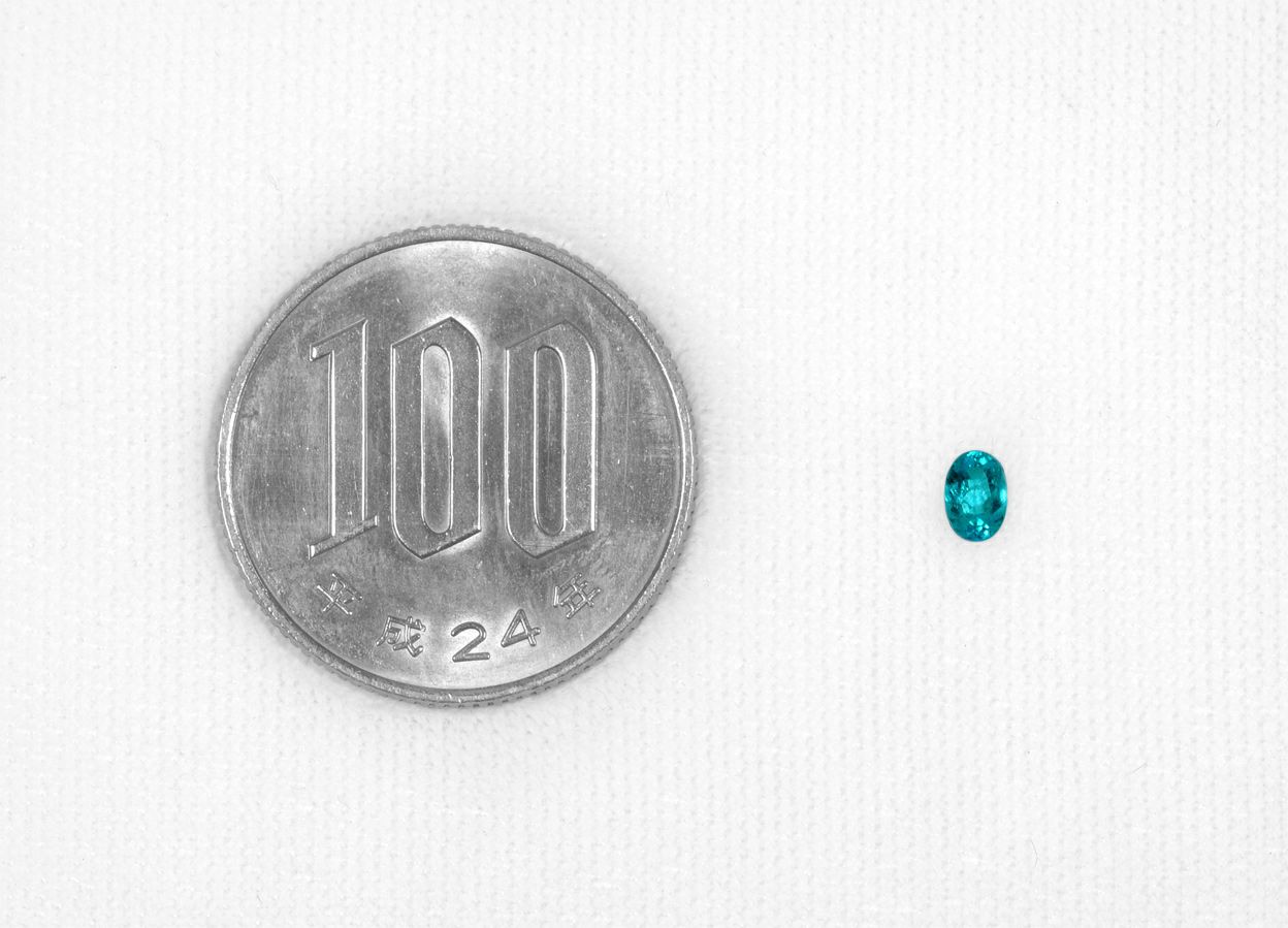 ブラジル産バターリャ鉱山パライバトルマリン0.171ct(中央宝石研究所宝石鑑別書付)