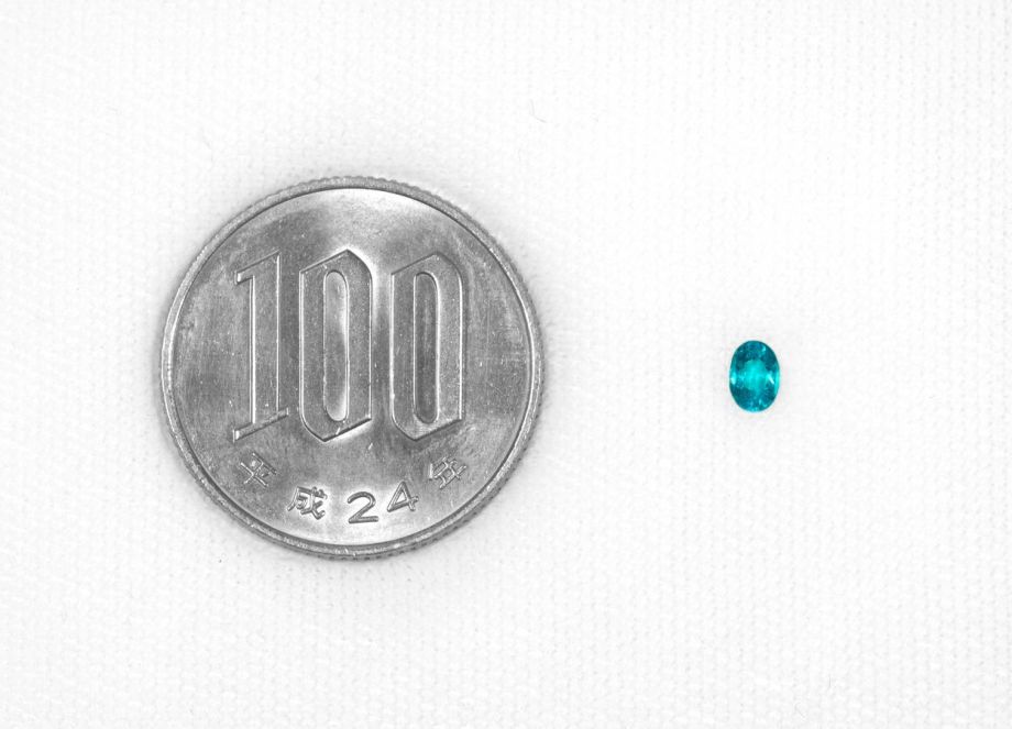 ブラジル産バターリャ鉱山パライバトルマリン0.178ct(中央宝石研究所宝石鑑別書付)