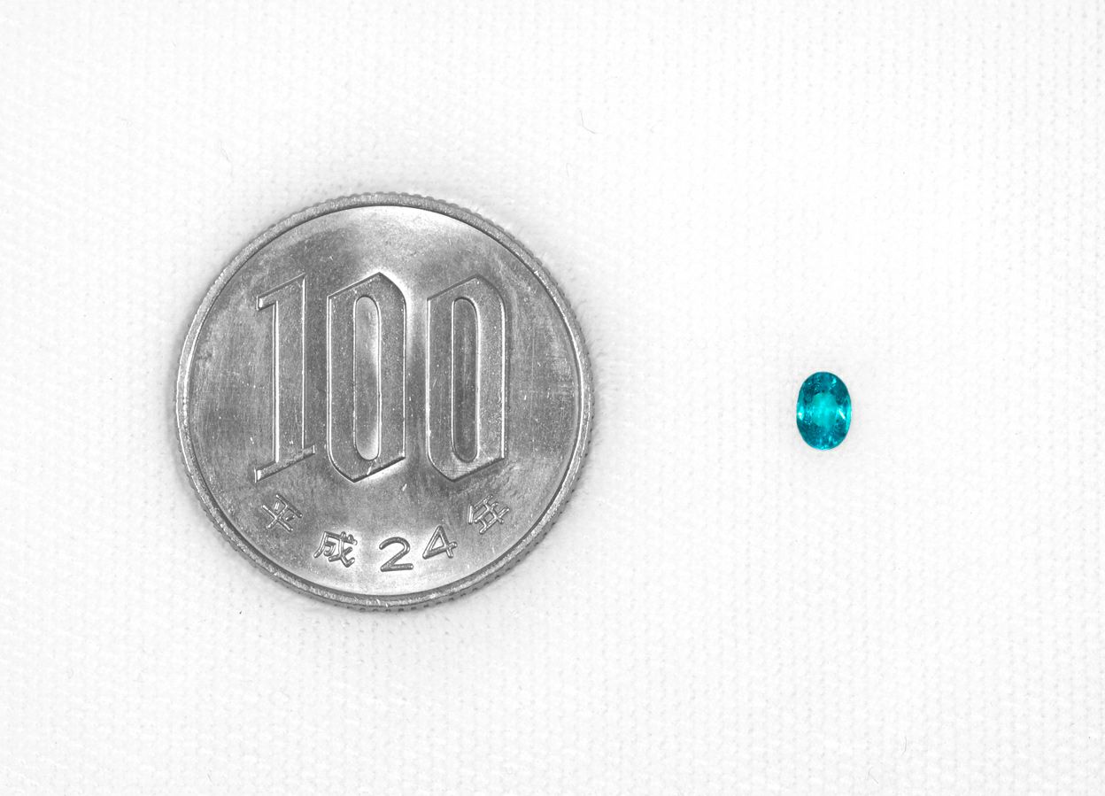ブラジル産バターリャ鉱山パライバトルマリン0.178ct(中央宝石研究所宝石鑑別書付)