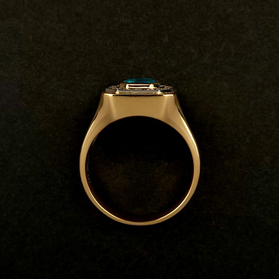 コロンビア産エメラルド1.87ctK18ゴールドリングダイヤ0.43ct付(GIA宝石鑑別書付)【F1】