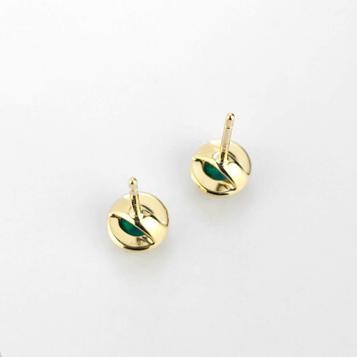 コロンビア産エメラルドK18ゴールドピアス