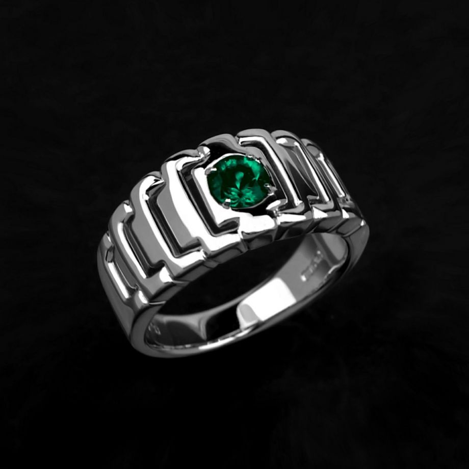 コロンビア産エメラル0.41ctプラチナリング(GIA宝石鑑別書付)【F1】