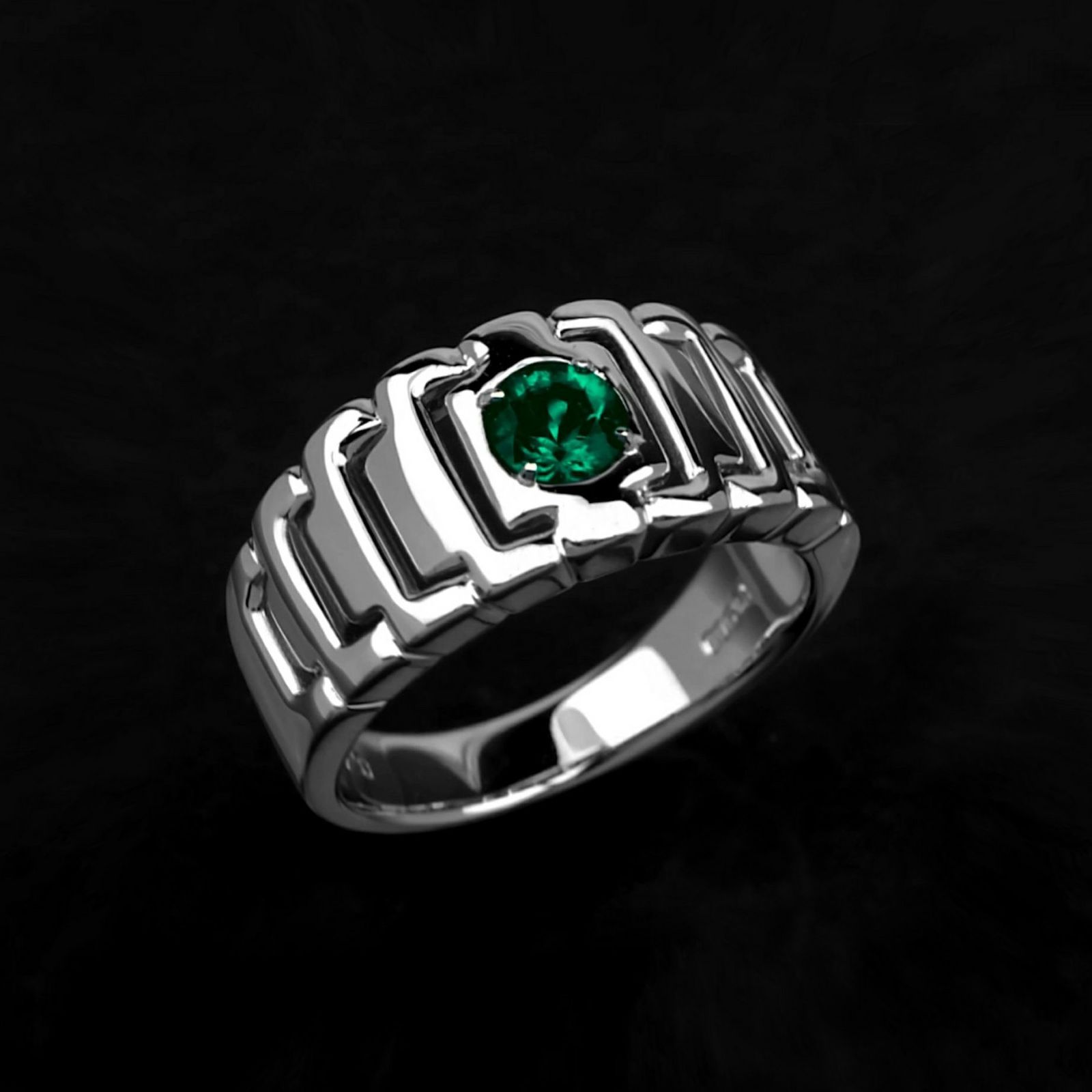 コロンビア産エメラル0.41ctプラチナリング(GIA宝石鑑別書付)【F1】