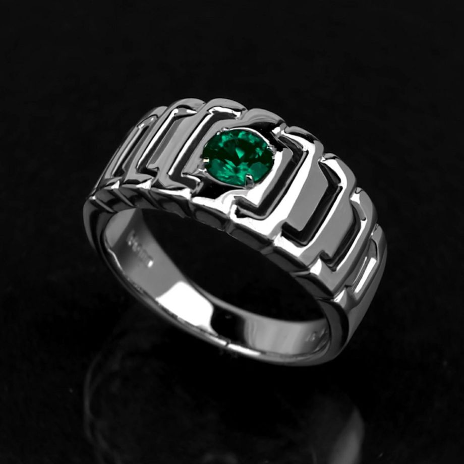 コロンビア産エメラル0.41ctプラチナリング(GIA宝石鑑別書付)【F1】