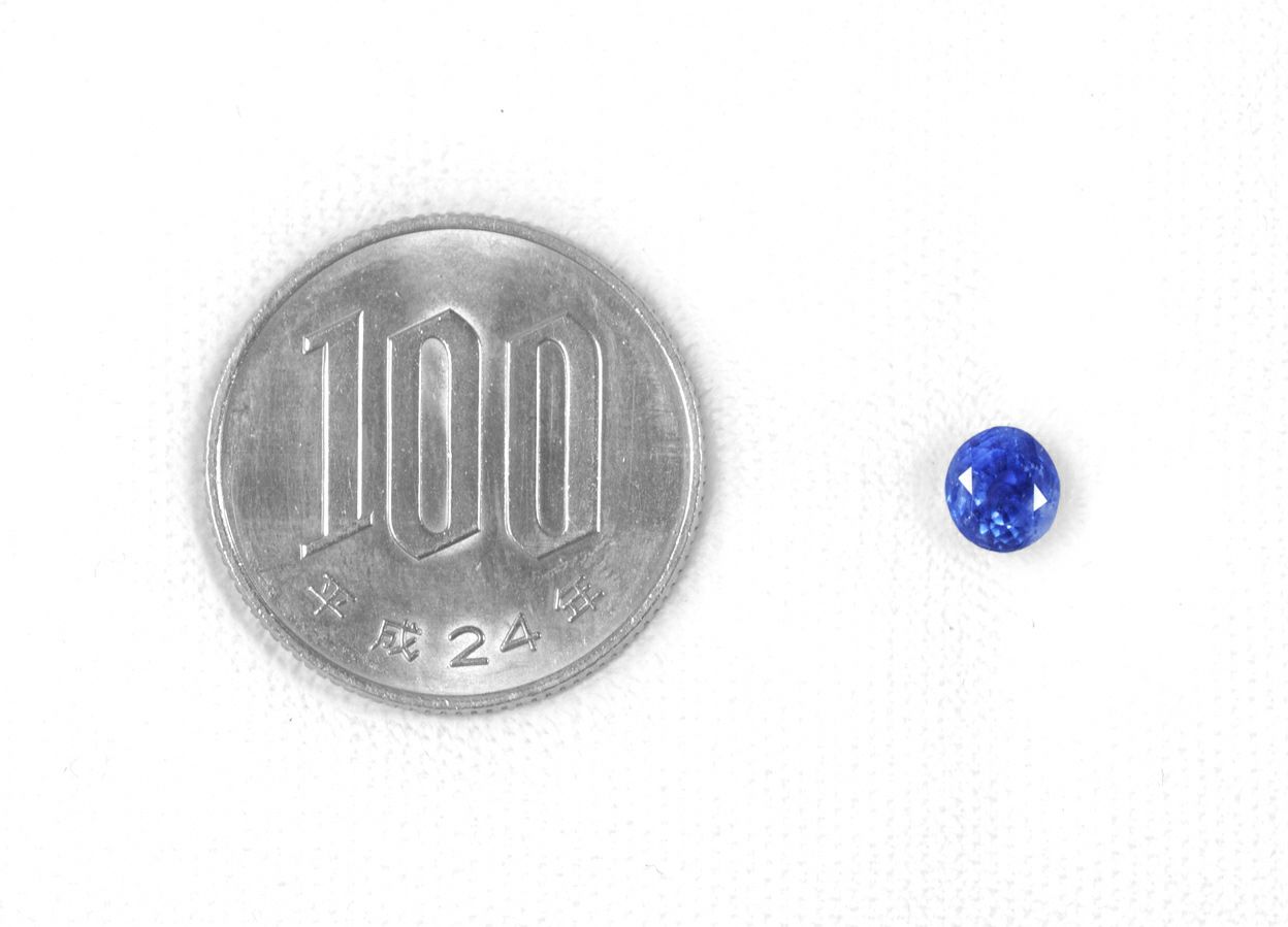 非加熱カシミールサファイア1.15ct(GRS宝石鑑別書 GIA宝石鑑別書付)