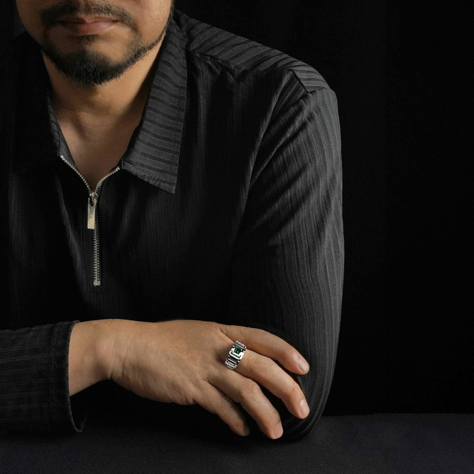 コロンビア産無処理エメラルド(ノンオイル)0.57ctプラチナリング(GIA宝石鑑別書付)