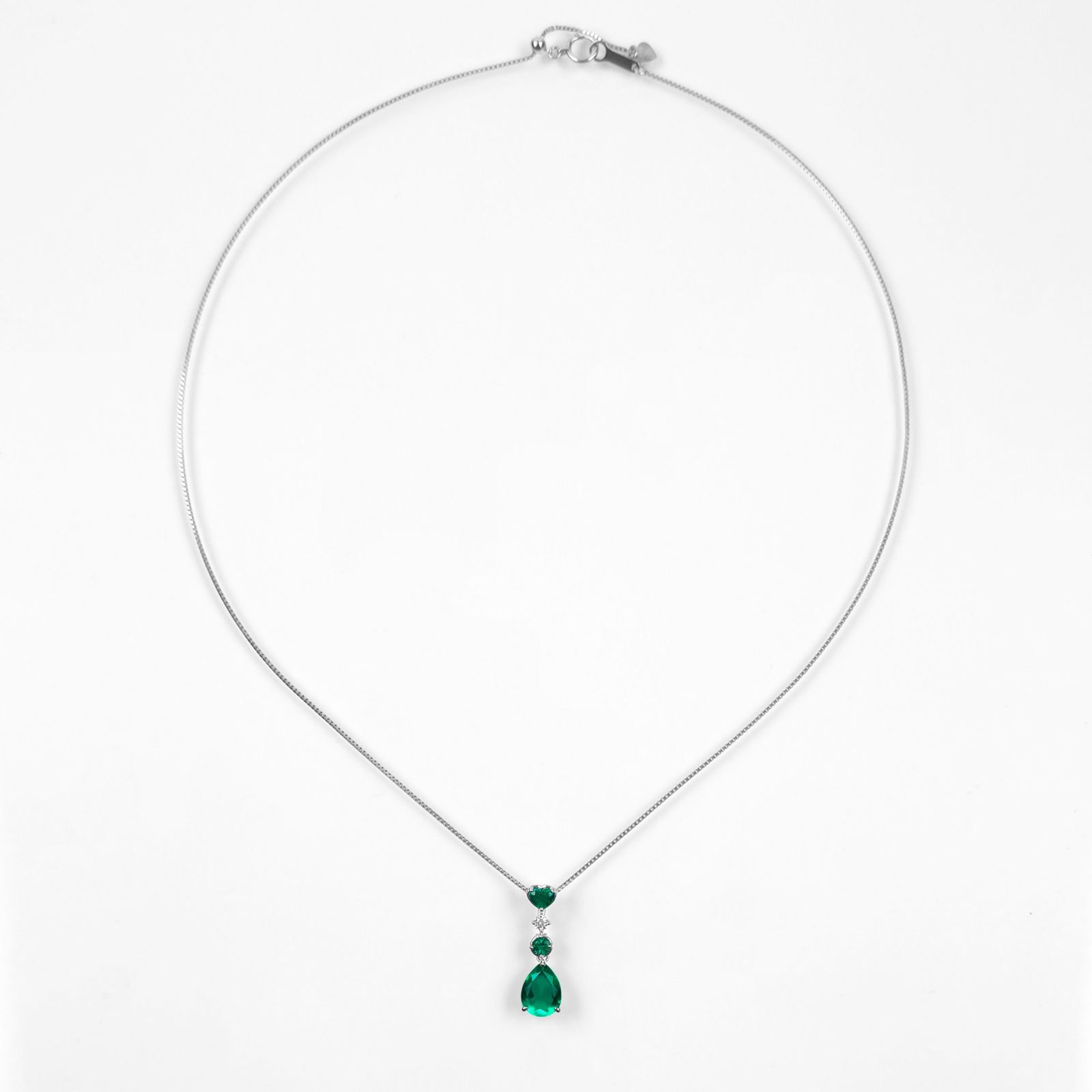 コロンビア産エメラルド1.39ct0.27ct0.07ctプラチナネックレスダイヤ0.06ct付(中央宝石研究所宝石鑑別書付)